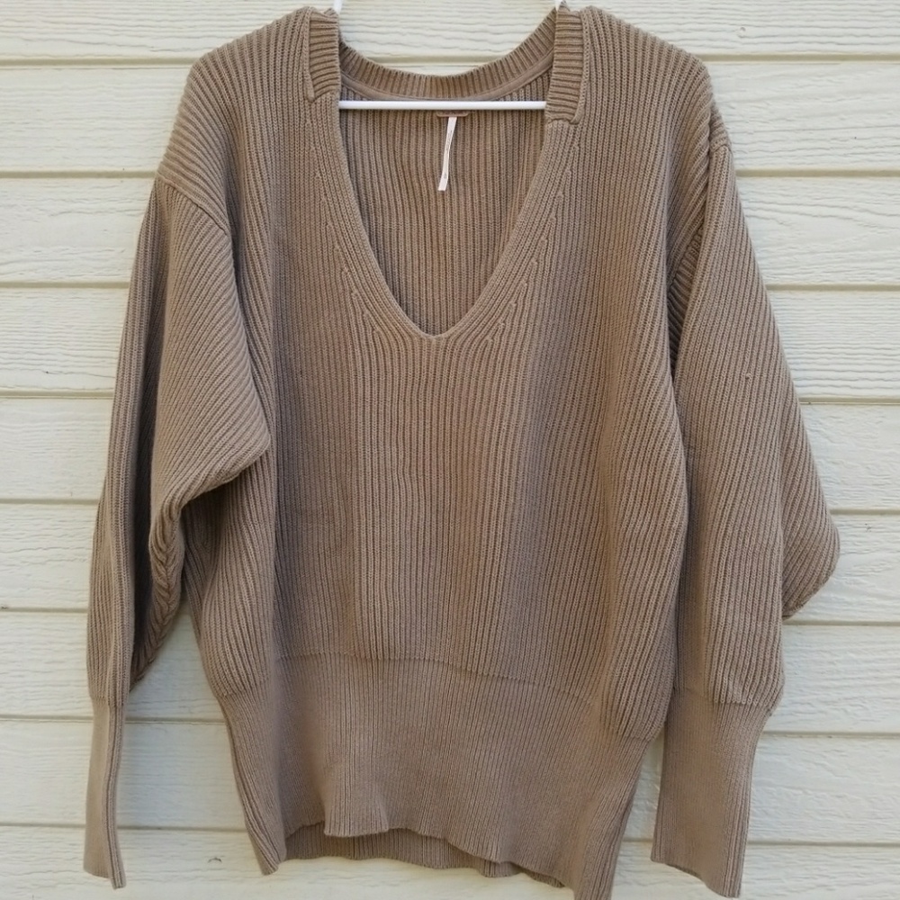 Free People Oversized Sweater, Lg